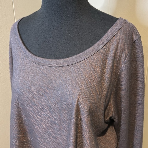 Laila Jayde Women’s Extra Large Long Sleeve Blouse Semi-Sheer Top Sheer Trim - Picture 2 of 6